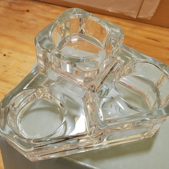 New Partylite P7965 Mini Crystal Castle 3 tier tealight candle holder - Picture 4 of 10